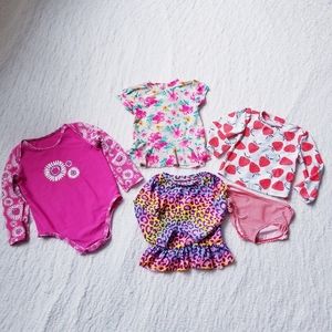 Lot of Toddler Rashguard and Swim Suits